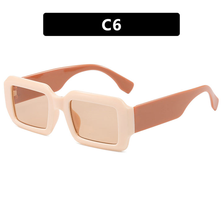 Ladies oversized square sunglasses with modern plastic frame Bowlift