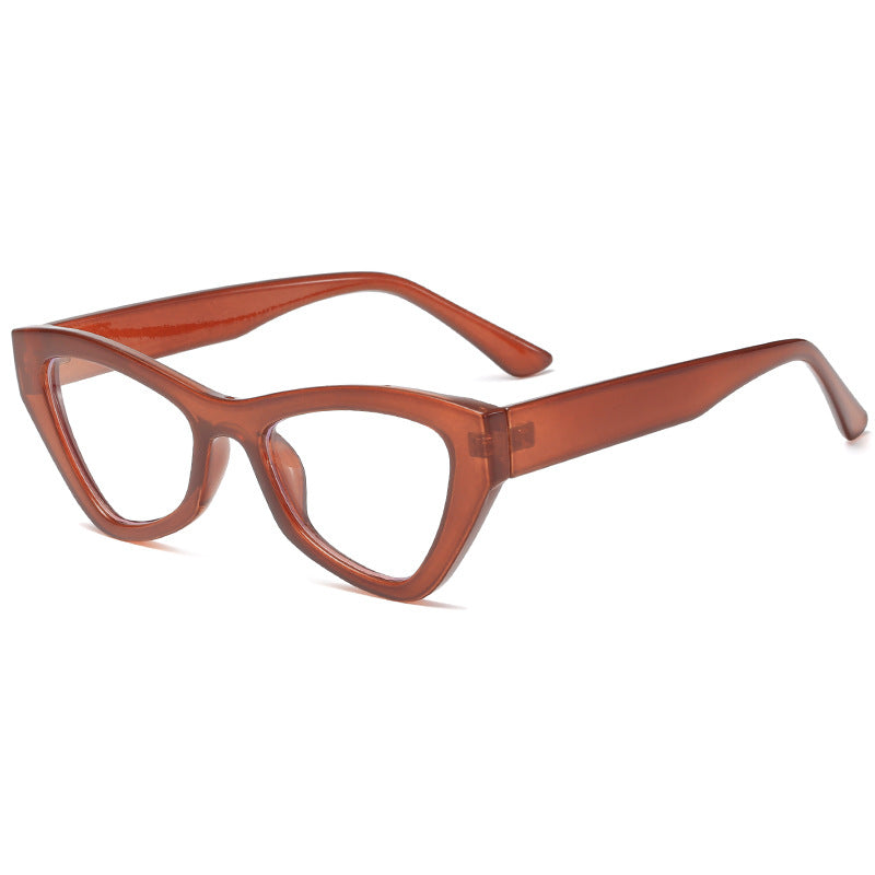 Women's Cat-Eye Glasses with Fashionable Transparent Frame Bowlift