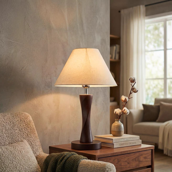Floral Patterned Accent Table Lamp