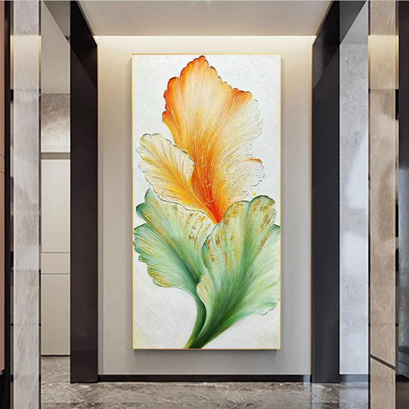 Floral Textured Canvas Artwork