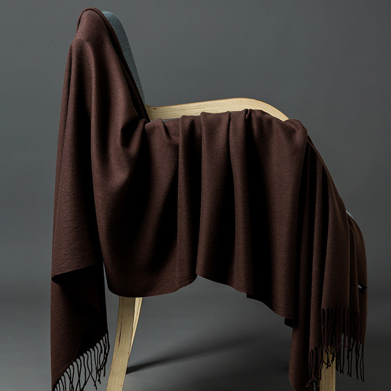 Luxurious Cashmere-Blend Throw Blanket