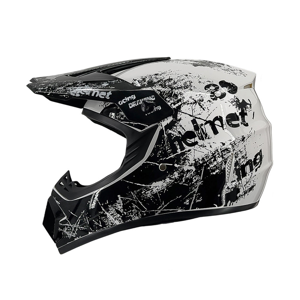 full-face motocross helmet with extended visor and reinforced chin guard Bowlift