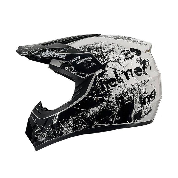 full-face motocross helmet with extended visor and reinforced chin guard Bowlift