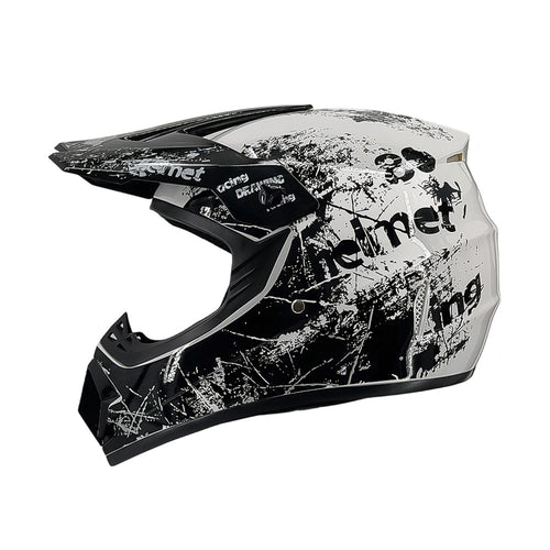 full-face motocross helmet with extended visor and reinforced chin guard Bowlift