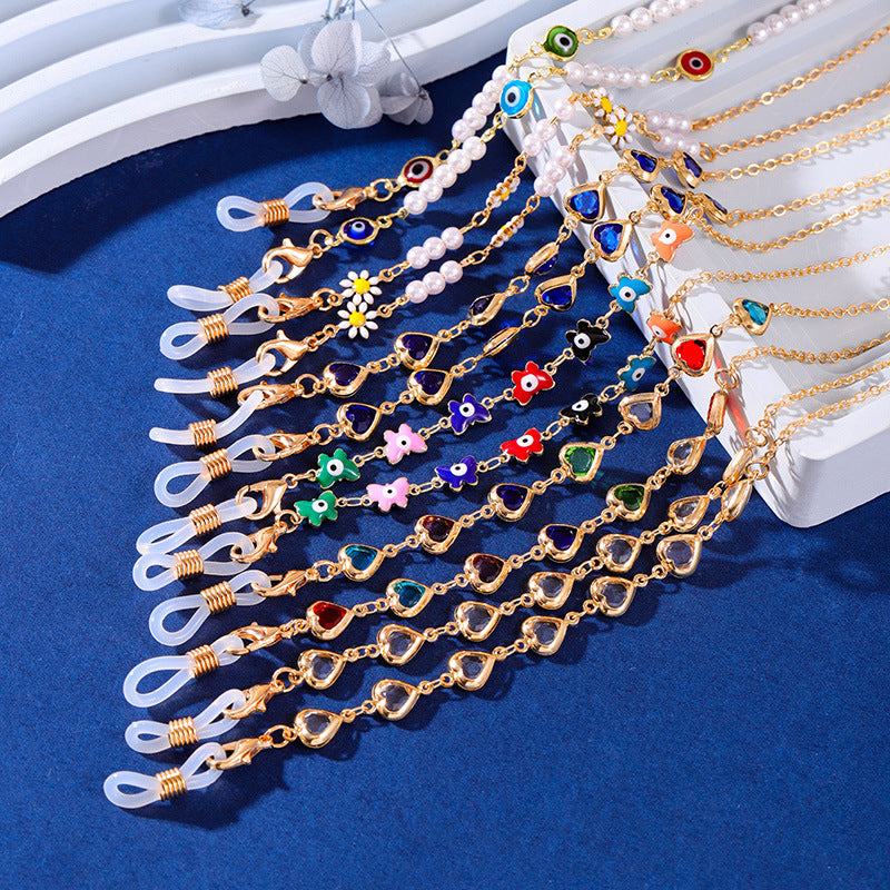 Decorative Multi-Color Eyewear Chain Bowlift