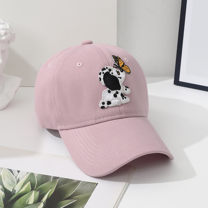 Women's Embroidered Animal Patch Baseball Cap Bowlift