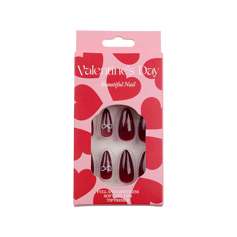 Exquisite acrylic nails with cute and decorative design Bowlift