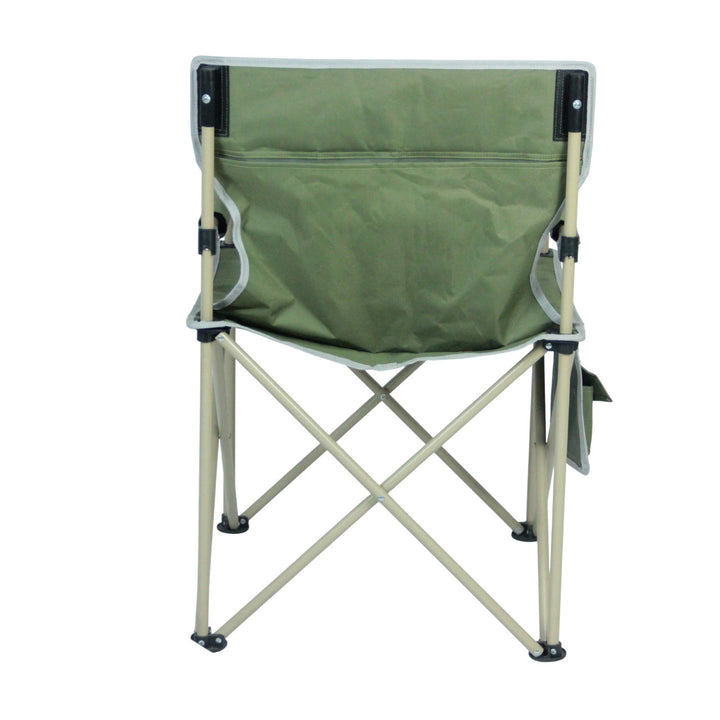 Folding chair with integrated cup holder and carrying bag Bowlift