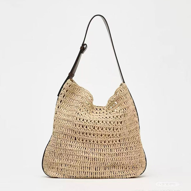 Handmade Shoulder Bag in Modern Natural Design Bowlift