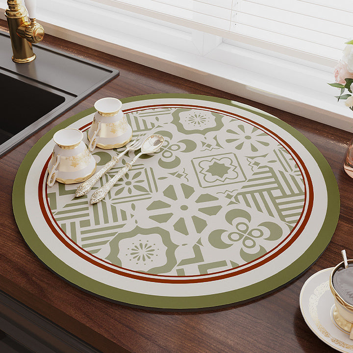 Stylish Geometric Kitchen Mat Bowlift