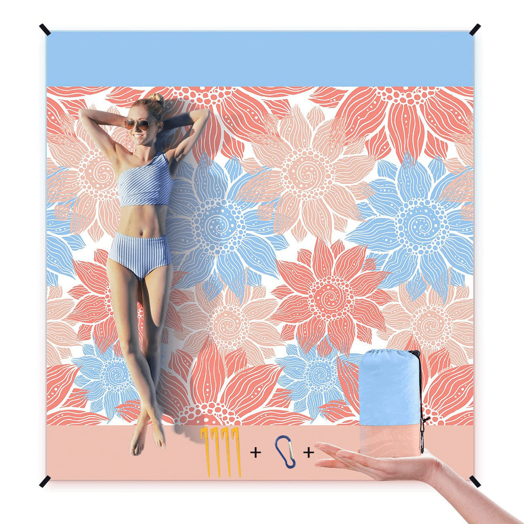 Large Lightweight Beach Blanket Bowlift