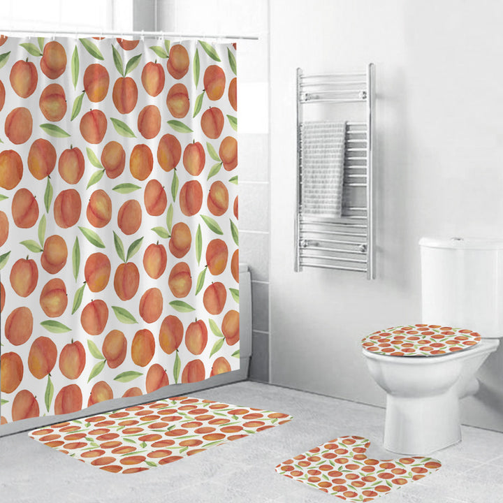 Floral-Patterned Bathroom Accessory Set Bowlift