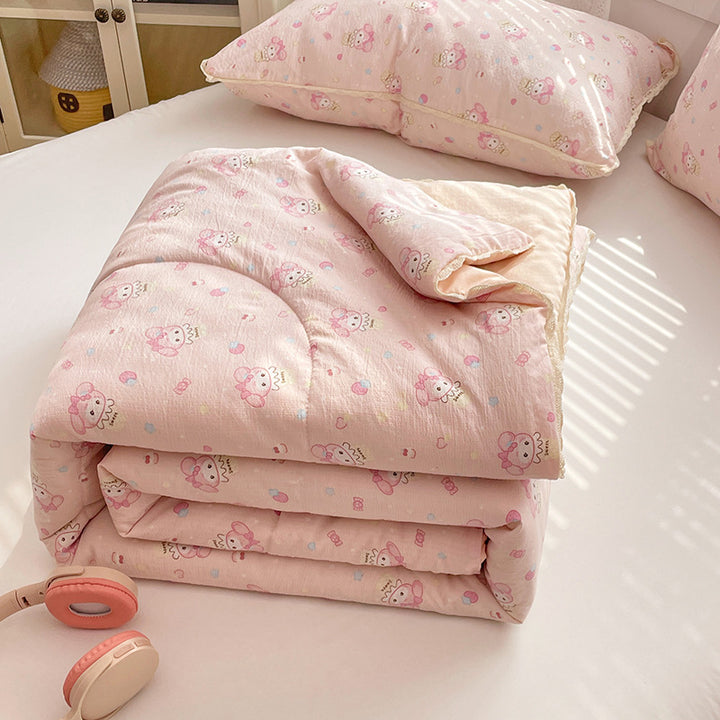 Ladies comfort duvet with delicate floral pattern and high-quality filling Bowlift