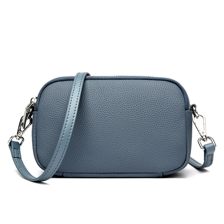 Textured Vegan Leather Crossbody Bag Bowlift