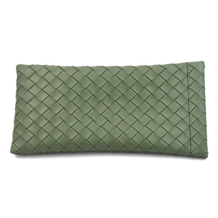 Woven Leather Clutch Wallet Bowlift