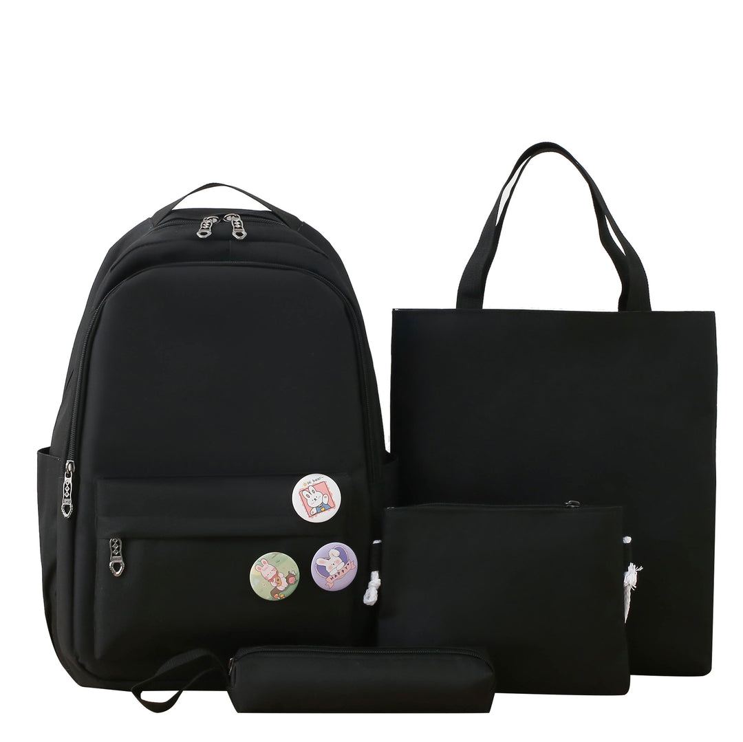 Stylish 4-Piece Backpack and Tote Bag Set Bowlift