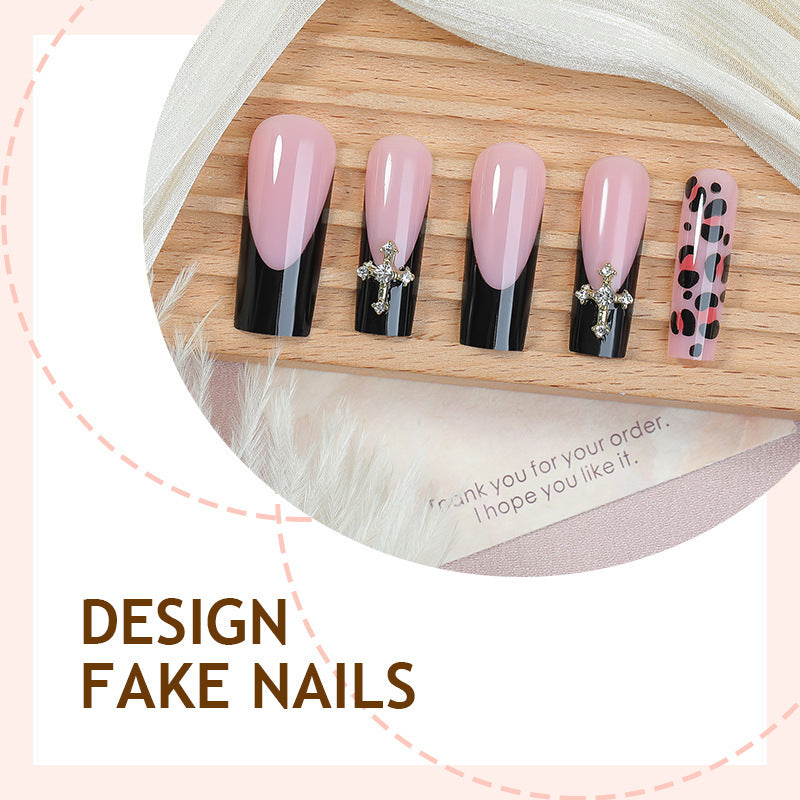 Artificial nail set with aesthetic accents and elegant designs Bowlift