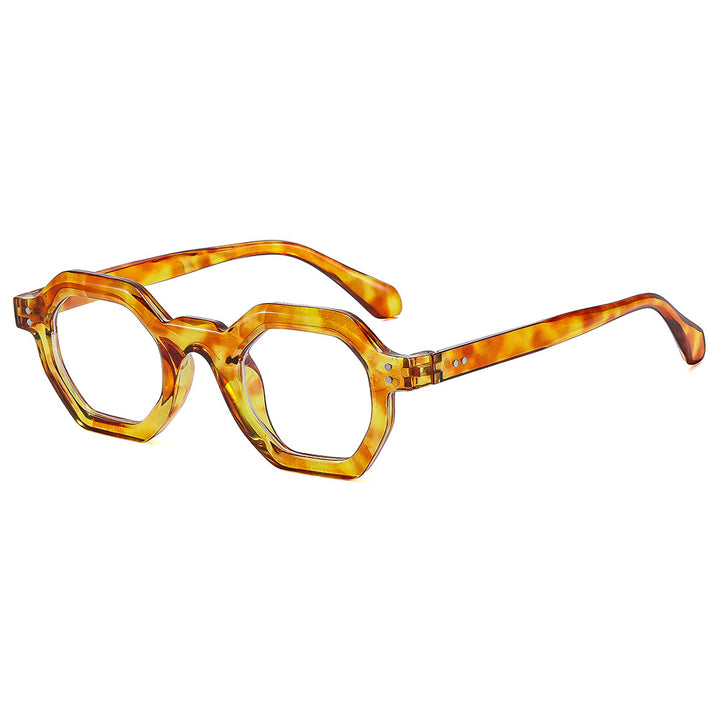 Women's octagonal sunglasses with stylish pattern and UV protection Bowlift
