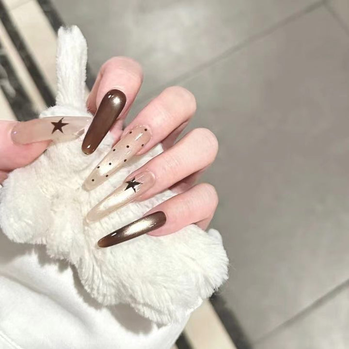 Stiletto Press-On Nail Extensions Bowlift