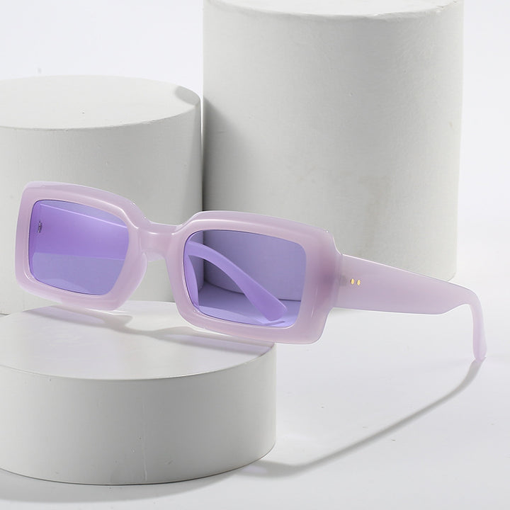 Oversized Geometric Sunglasses with Gradient Lenses Bowlift