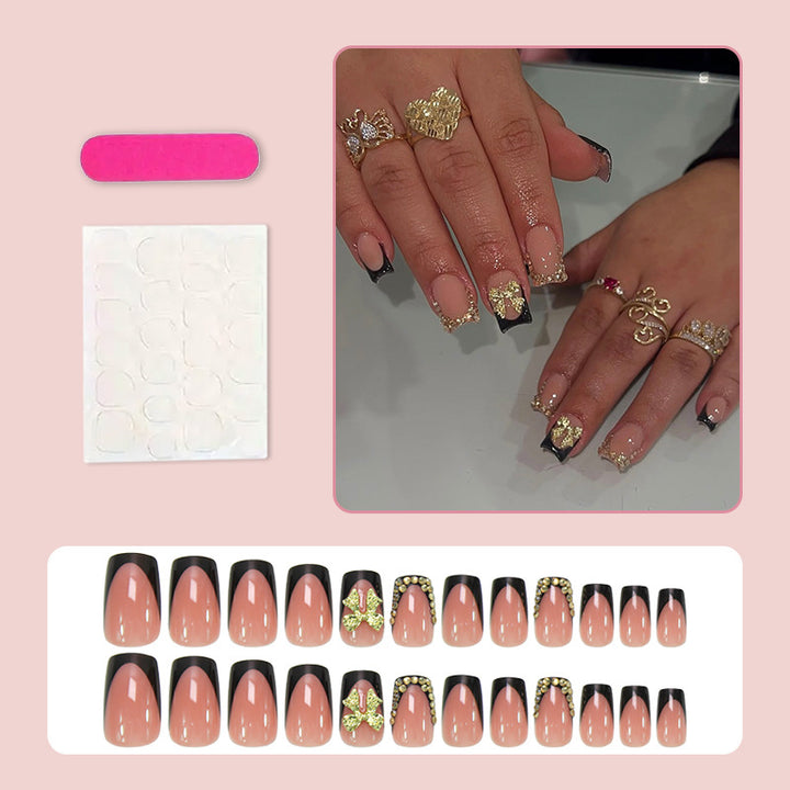 Artificial Nail Art Set with Glamorous Decorations Bowlift