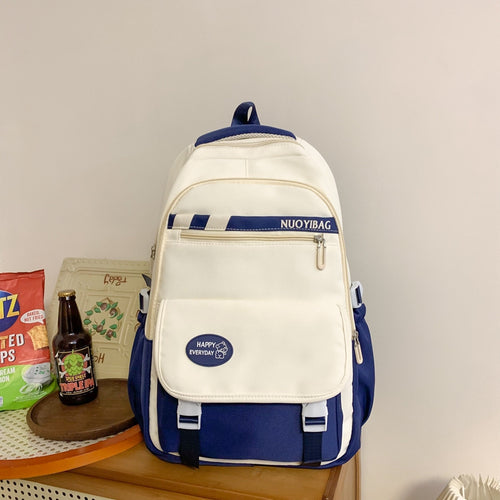 Multi-Compartment Casual School Backpack Bowlift