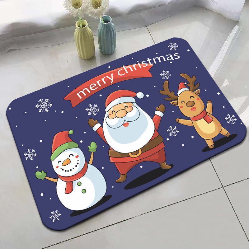 Festive Holiday-Themed Bath Mat Bowlift