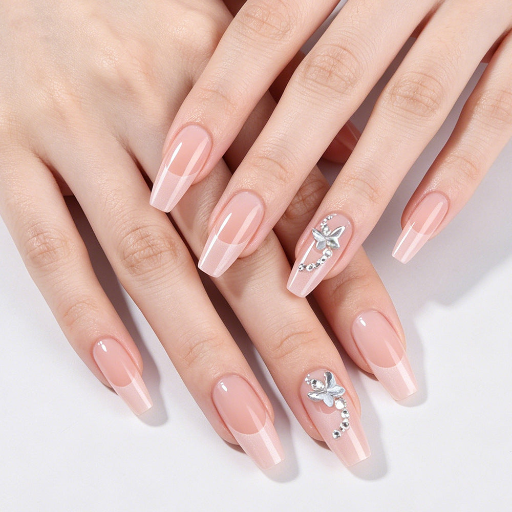 Elegant Press-On Nail Set Bowlift