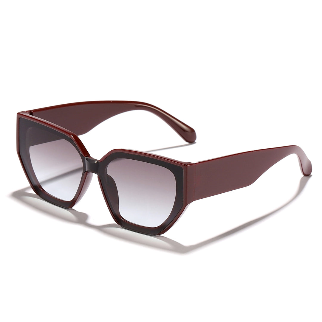 Women's fashionable oversized sunglasses with trendy hexagon design Bowlift