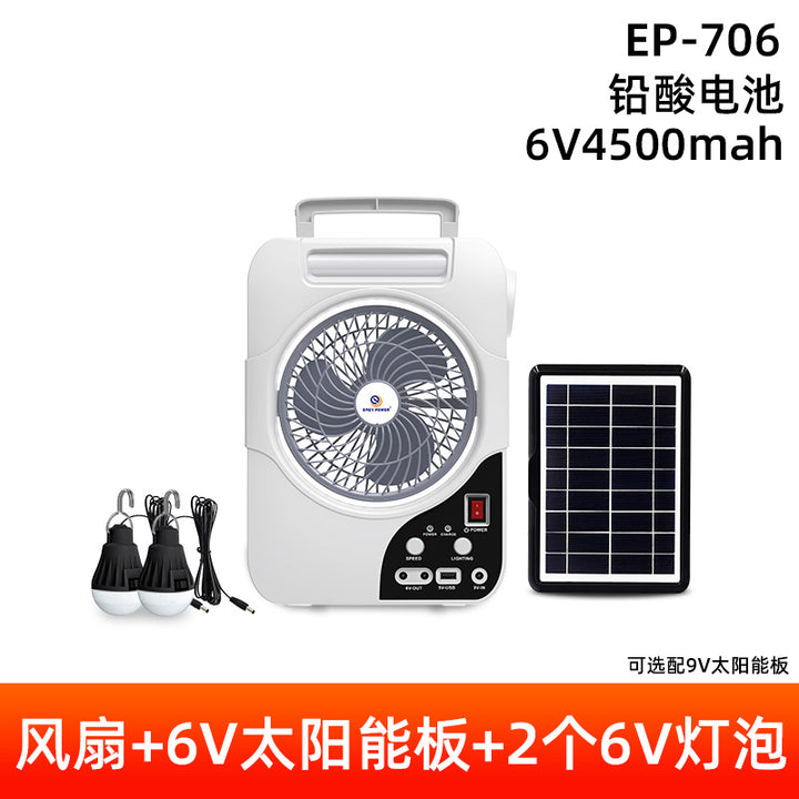 Unisex Portable Fan with Solar Panel Bowlift