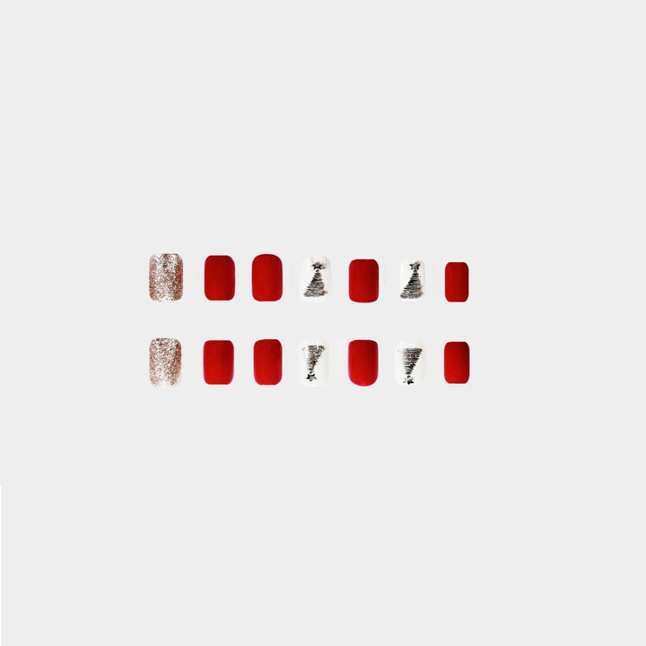 Festive Holiday Nail Art Set Bowlift