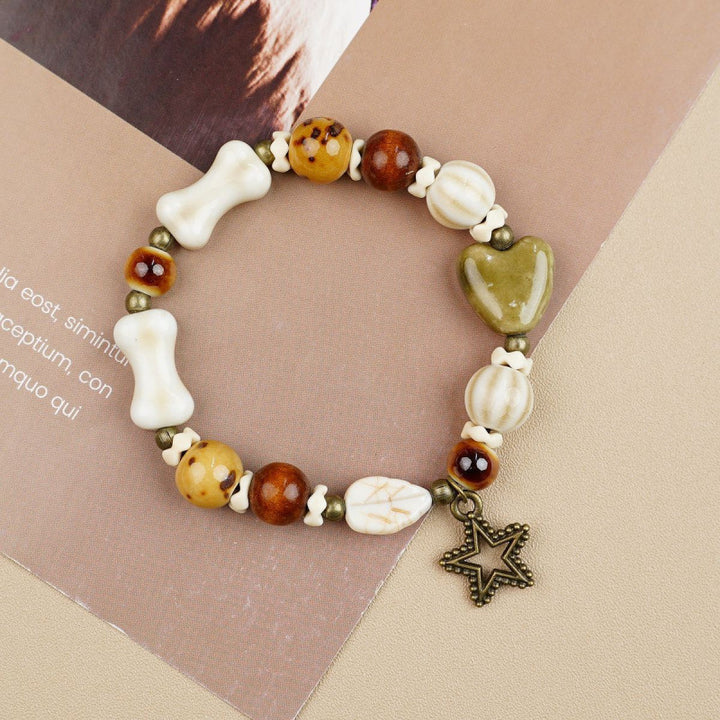 Heart-Shaped Beaded Bracelet Bowlift