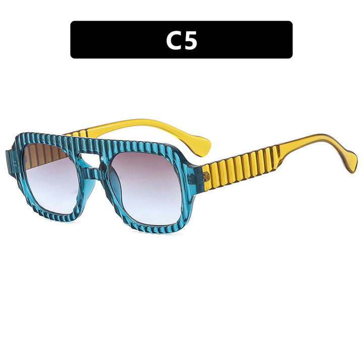 Women's geometric sunglasses with sophisticated structural design Bowlift