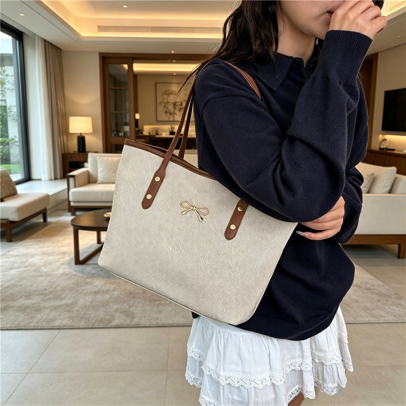 WoDurable Canvas Utility Tote Bag Bowlift