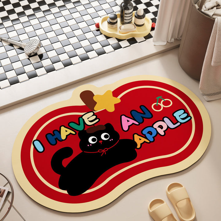 Fun Elephant-Themed Bath Mat Bowlift
