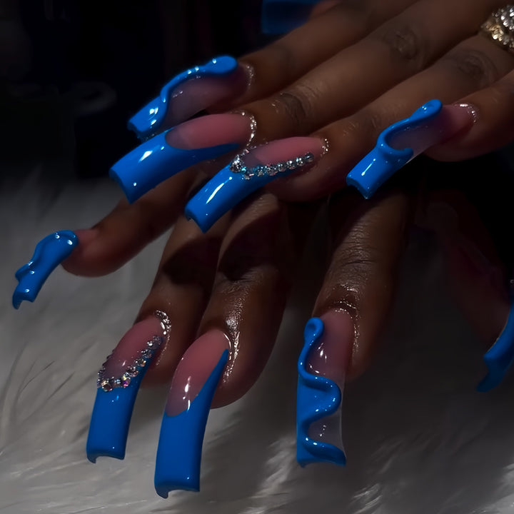 Glamorous 3D Long Stiletto Press-On Nails Bowlift