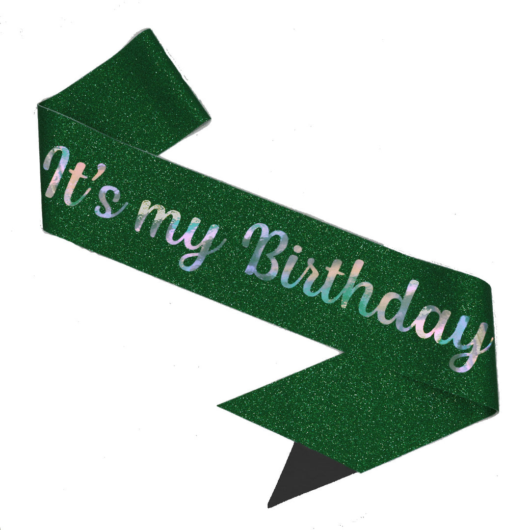 Ladies Festive Birthday Band with Glitter Design Bowlift