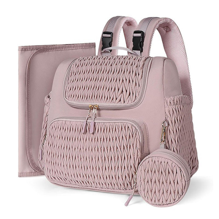 Fashionable backpack with textured upper material Bowlift