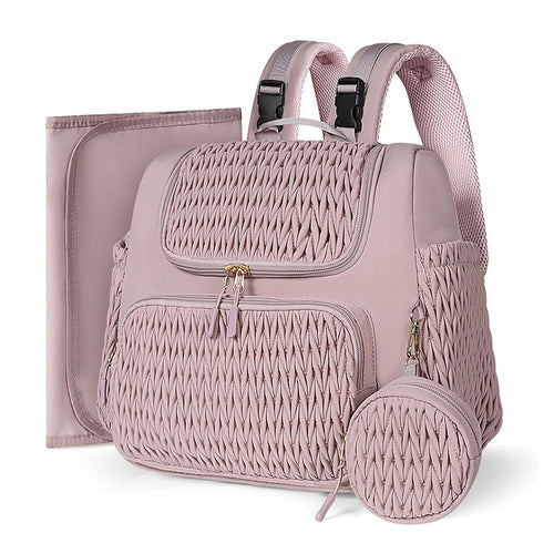 Fashionable backpack with textured upper material Bowlift