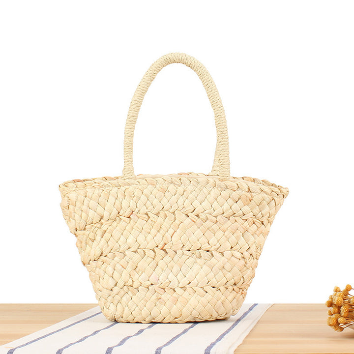 Handbag Made of Natural Woven Material Bowlift