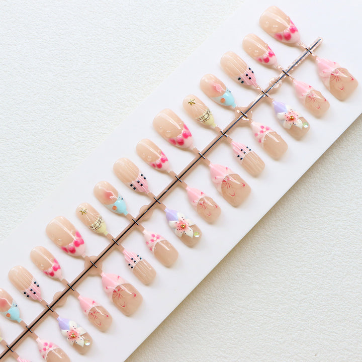 Playful Artisanal Press-On Nails Bowlift
