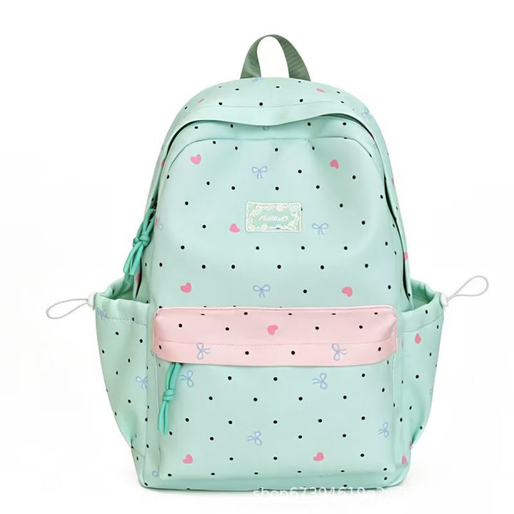 Decorative Polka Dot Backpack Bowlift