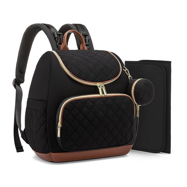 Fashionable backpack with insulating interior and multiple zipper pockets Bowlift