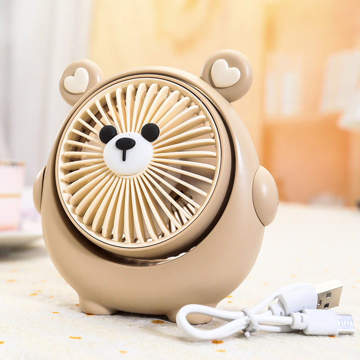 Cute Panda-Shaped Handheld Fan Bowlift