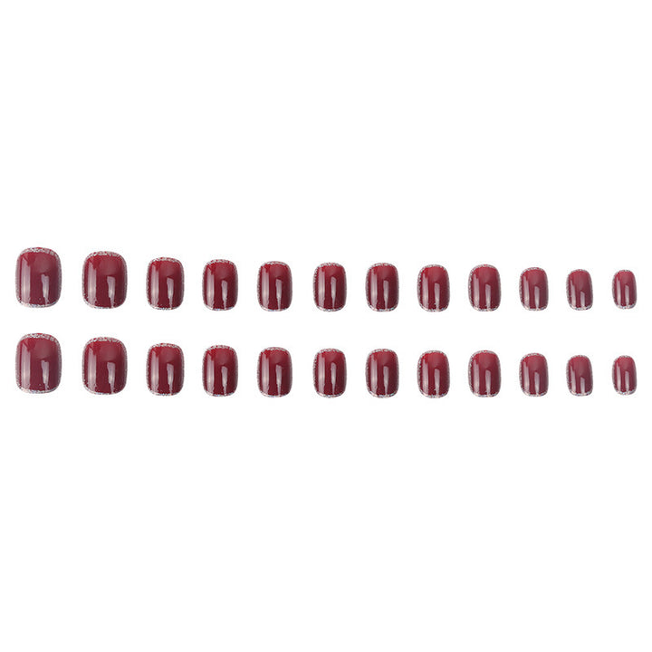 Elegant Glossy Press-On Nail Art Bowlift