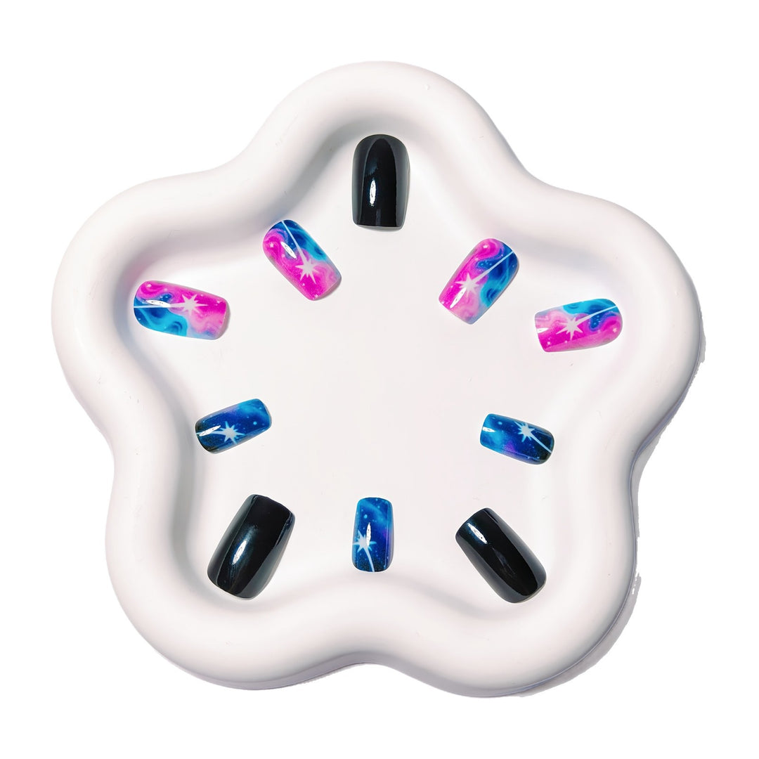 Galactic Art Nails In Modern Color Shading Design Bowlift