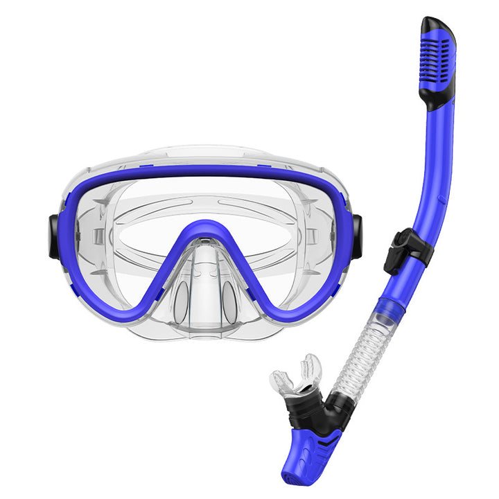 Premium dive mask with anti-fog function and flexible breathing tube Bowlift