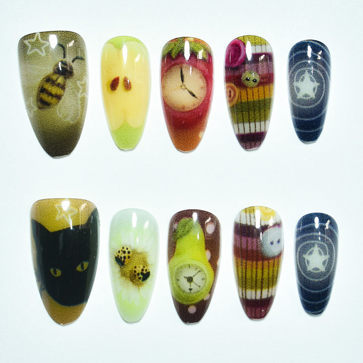 Artistic Themed Nail Art Extensions Bowlift
