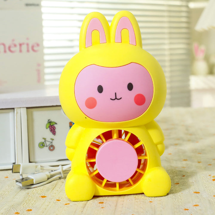 Ladies Portable Mini Fan in Cute Animal Design Bowlift