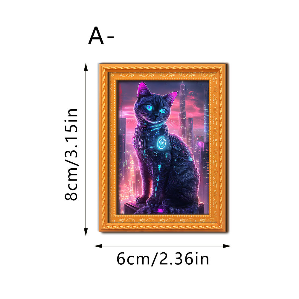 Decorative cat art with futuristic design Bowlift